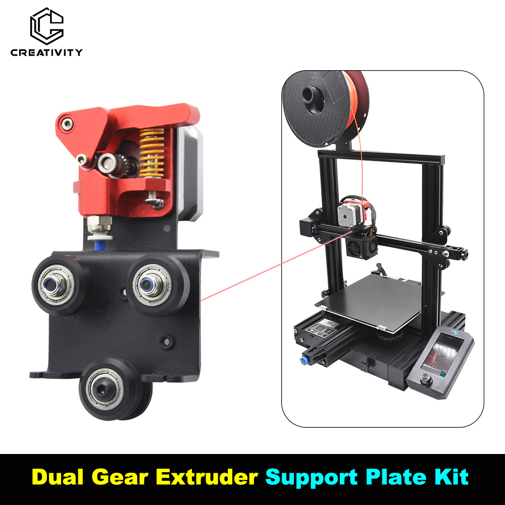 3D Printer Stand - Upgrade Direct Drive Dual Gear Extruder-Stützplatten-Kit