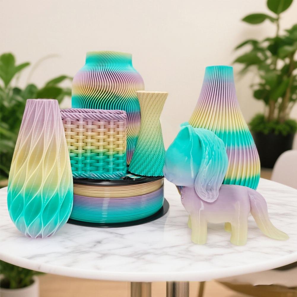 Fdm Printer - 1,75mm PETG-Filament FDM-Druckerzubehör Regenbogen-Farbverlauf PETG-Filament 1,75mm