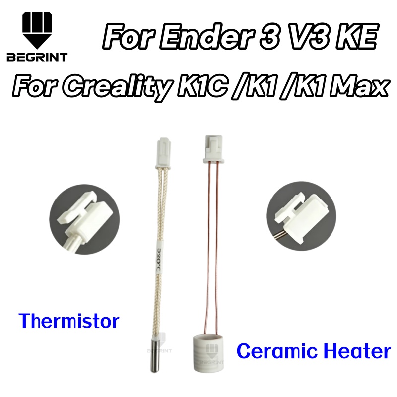 Hotend Assembly - Verbessertes 24V 60W Keramik-Heizpatronen-Thermistor-Kit für Creality