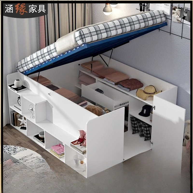 Carriage Bed - Tatami-Bett mit Stauraum, multifunktionales Kleiderschrankbett, Hochbett