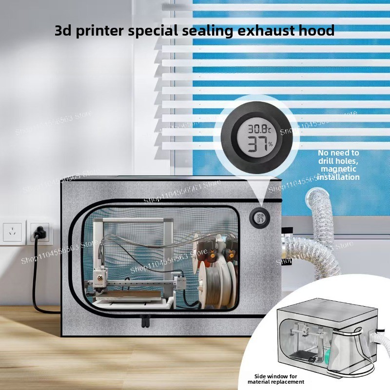 Enclosure 3D Printer - 3D-Drucker-Gehäuse Wärmeisolierende Abdeckung Aluminiumfolie Flammhemmend Staubdicht