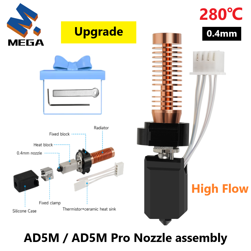 Hotend 0.4Mm - Upgrade für Flashforge Adventurer AD5M Düse/5M
