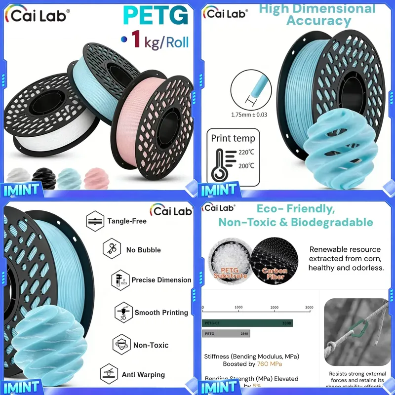 CaiLab PETG Filament 1KG, 1,75 – Fdm Printer Bewertung und Preis