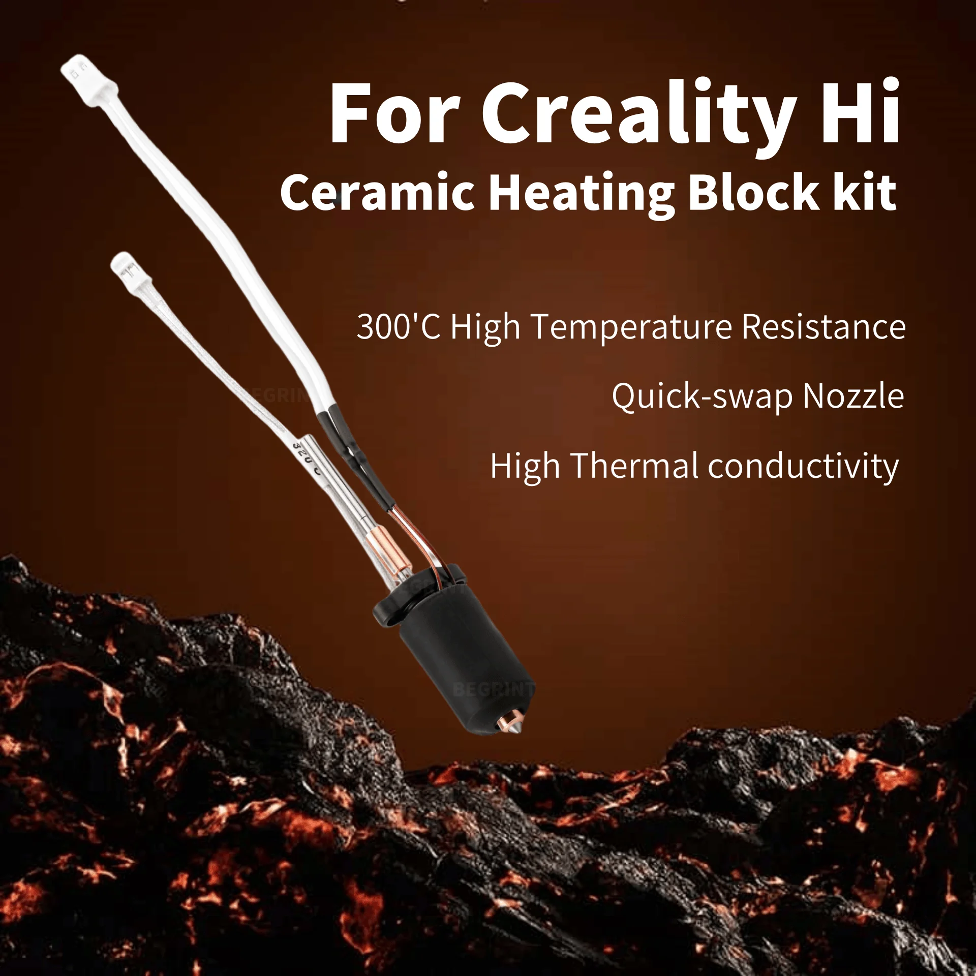 Hochtemperatur-Keramik-Heizung – Hotend Assembly Bewertung und Preis